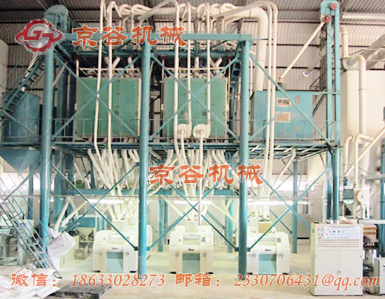 60吨 小麦面粉机成套设备_日产量50-60吨面粉加工--【京谷机械】