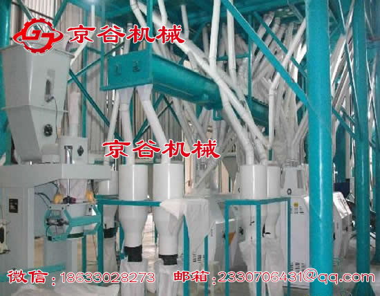 日加工80-100吨玉米面粉机生产线,玉米面粉机成套设备厂家 --【京谷面粉机】